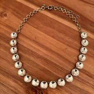 J.Crew | Rivoli Crystal Collar Necklace | 18” Adjustable